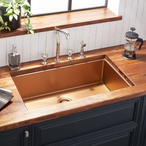 copper+kitchen+sink
