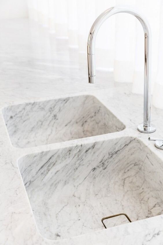marble+kitchen+sink