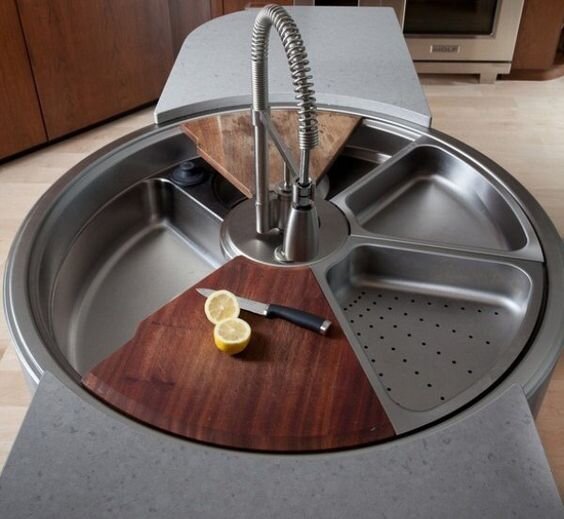 rotating+circular+kitchen+sink